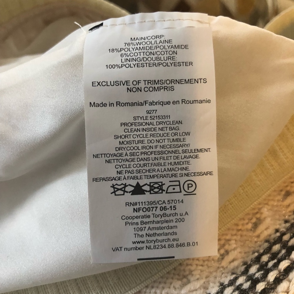 New Tory Burch - Jacquard Skirt cream - Picture 8 of 8